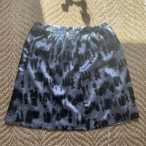 Pretty little thing skirt for women size medium satin blue skirt nightout skirt